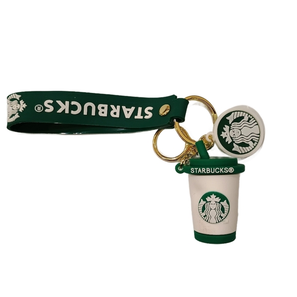 Starbucks Accessories - Starbucks Green and White Cup Keychain